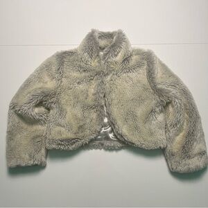 Cozy  Faux Fur Jacket - Gray